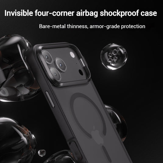 [Magsafe Compatible] Apple iPhone 17/Air/pro/pro max - Invisible Camera Stand Shockproof Case - i-Station Mobile Phone & Electronic Device Repair and Accessories