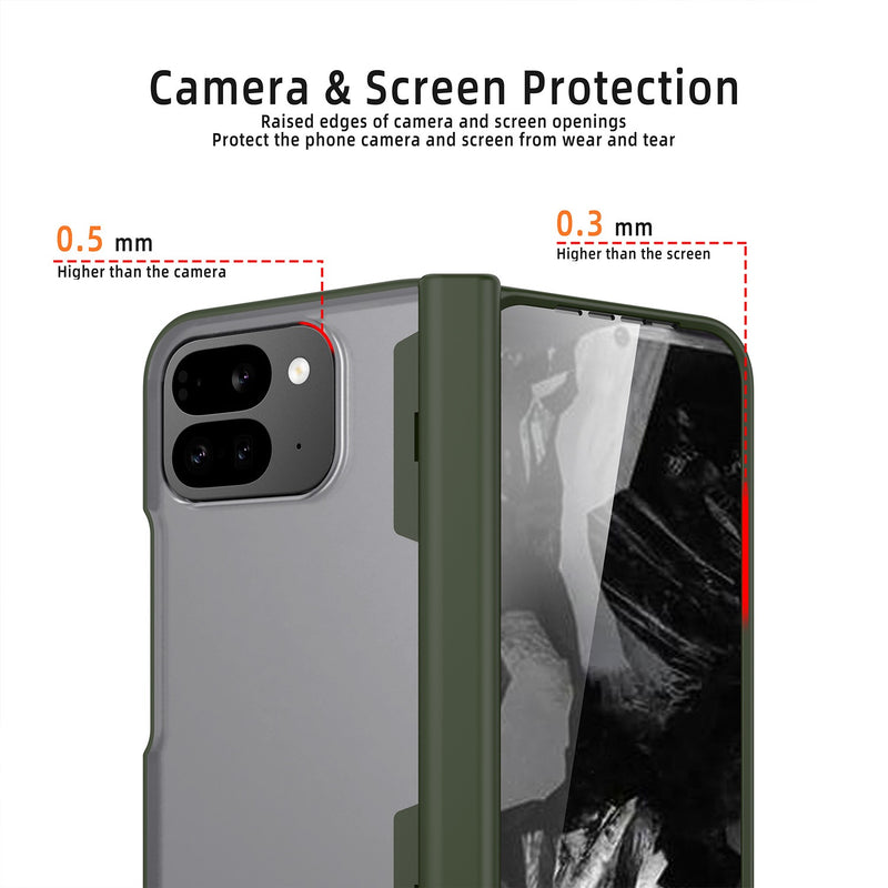 Load image into Gallery viewer, Google Pixel 9 Pro Fold - Full Coverage Matte Folding Spring Hinge Case
