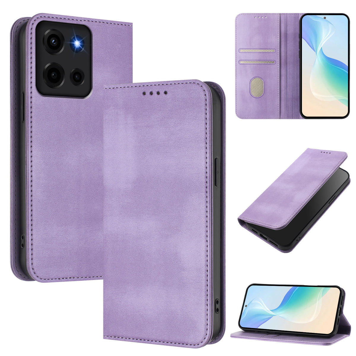 [With Card Slot] Motorola Moto Edge 30/Neo/Fusion - Multi Functional Leather Flap Wallet Series Case - i-Station Mobile Phone & Electronic Device Repair and Accessories
