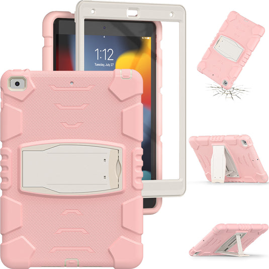 [Built-in Stand] Apple iPad 7/8/9 10.2'' 7/8/9th Gen (2019/2020/2021) EVA Kid Friendly Heavy Duty Ring Holder Stand Case