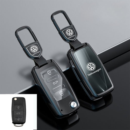 Volkswagen Zinc Alloy Car Key Fob Case Cover For Golf, ID.4, ID.6,  Lavida, Sagitar, Viloran, Magotan, Lamando L, Tiguan, Tharu, Tayron, Gran Lavida, Talagon