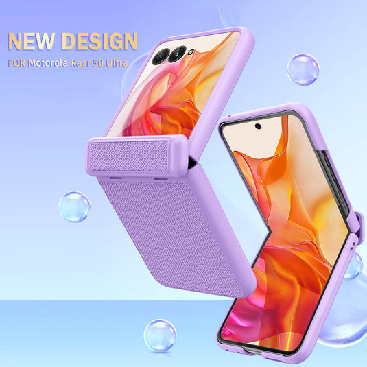 Motorola Moto Razr 50/Ultra Hinge Grid Shockproof Protective Case