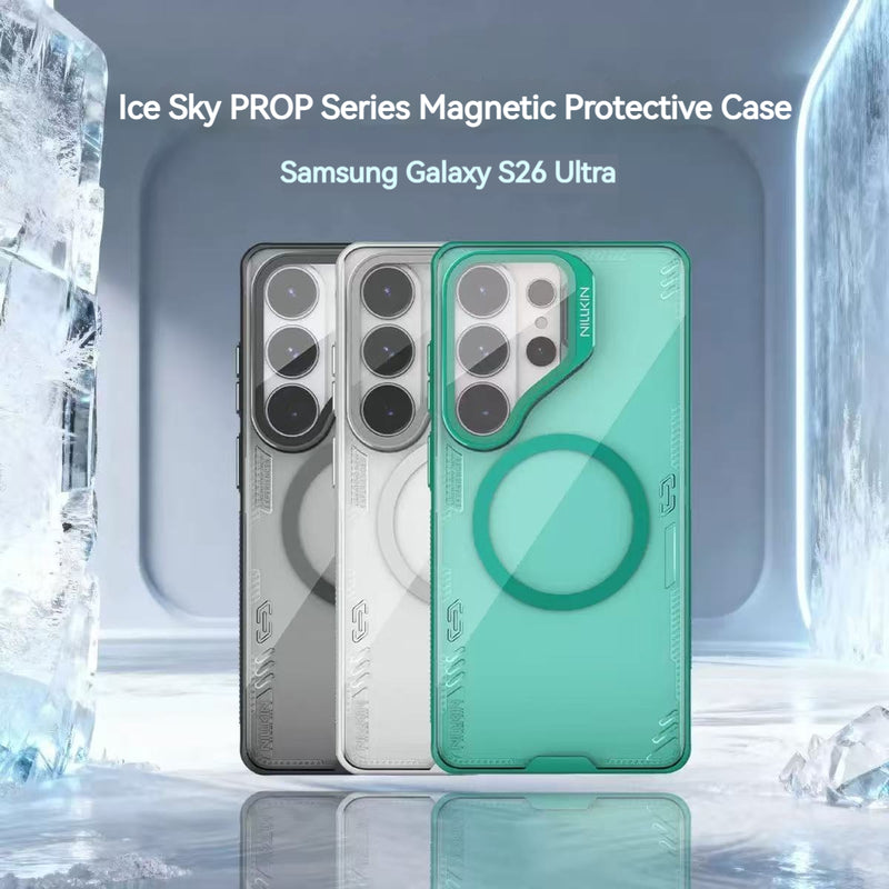 Load image into Gallery viewer, [Magsafe Compatible] Samsung Galaxy S26 Ultra - Nillkin Magnetic Protective Case with Transparent Lens Cover

