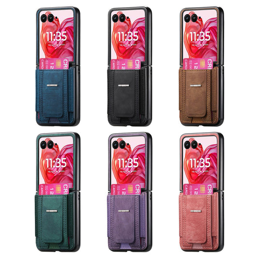 [With Stand] Motorola Moto Razr 60/Ultra Anti-drop Protective Flip Case