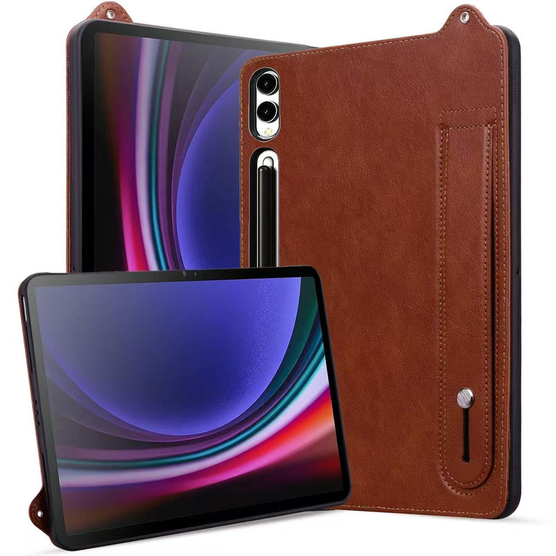 Load image into Gallery viewer, Samsung Galaxy Tab S11 Ultra (2025) 14.6&quot; - Shockproof Stand Hand Strap Tablet Case Leather TPU Case
