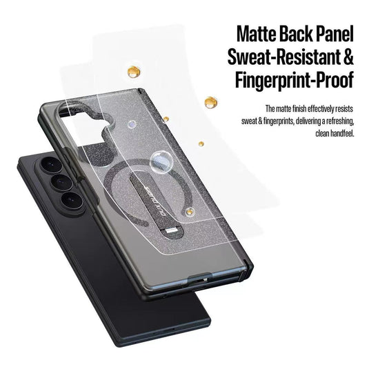 [Built-in Kickstand] Samsung Galaxy Z Fold8 Ultra Business Matte Back Panel Magnetic Case