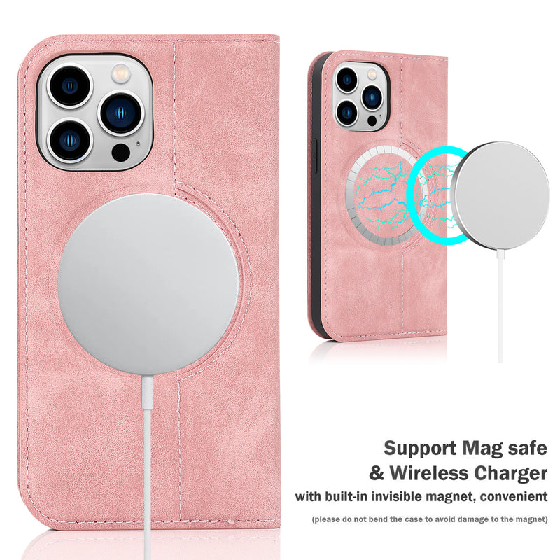 Load image into Gallery viewer, [With Card Slot][Magsafe Compatible] Apple iPhone 11 /Pro/Pro Max Flip Full-cover Protective Genuine Leather Series Case
