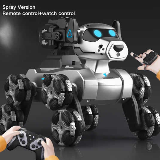 Smart 8-Wheel Gesture Control Robot Dog-shaped Toy with Camera & Spray Stunt Functions - i-Station Mobile Phone & Electronic Device Repair and Accessories