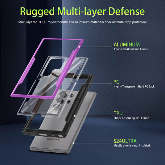 Samsung Galaxy S25 & Plus & Ultra - Define Shield Shockproof Heavy Duty Armor Case