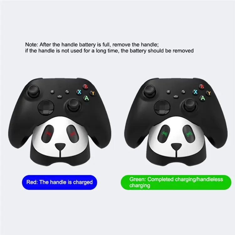 Load image into Gallery viewer, Xbox Controller Charging Station Panda Design Charger Dock with 2 x 1100mAh Battery - Polar Tech Australia
