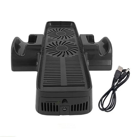 Xbox 360 Slim - Heat Dissipation Dual Fan Game Console Cooling Base Stand - Polar Tech Australia