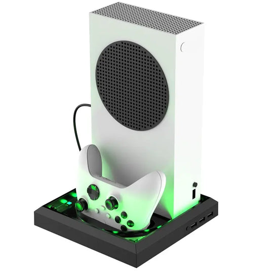 Xbox Series S / X Game Console Holder Stand With RGB Light & USB Hub - Polar Tech Australia