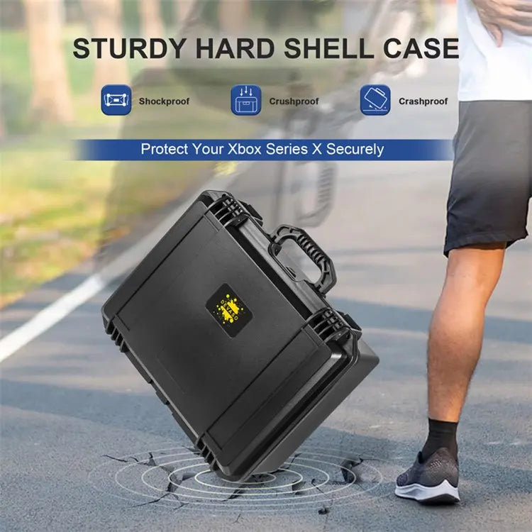 Load image into Gallery viewer, Xbox Series X Portable Heavy Duty Anti-Shock Storage Box Waterproof Carrying Box Suitcase - Polar Tech Australia
