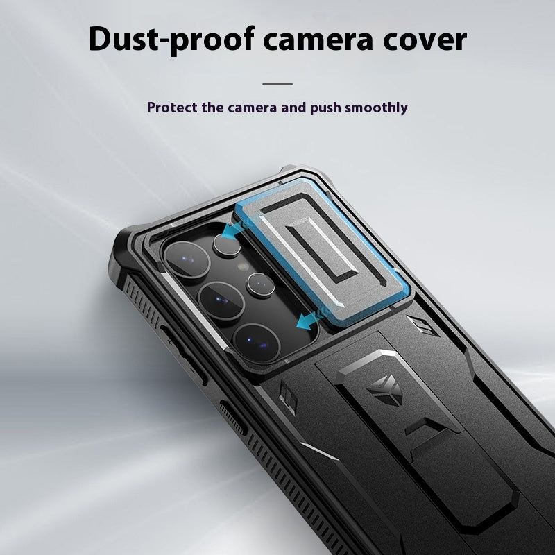 Load image into Gallery viewer, [Built-in Stand][Dustproof Lens Cap]Samsung Galaxy S24/Ultra/Plus/FE - Heavy Duty Defender Armor Drop Proof Stand Case
