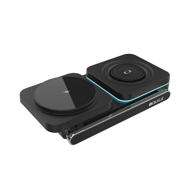 Load image into Gallery viewer, iQuick Twig T6 3 in 1 Foldable Wireless Charger Stand
