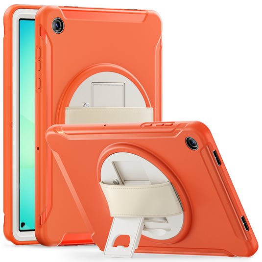 [Built-in Stand] Samsung Galaxy Tab A11 Plus (2025) 11" 360° Rotating Shockproof Rugged with Hand Strap Case