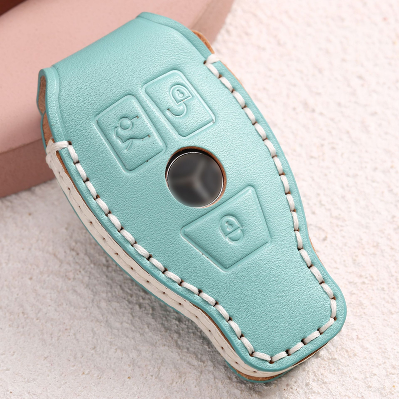 Load image into Gallery viewer, Mercedes Benz Genuine Leather Full Protection Car Key Fob Case Cover For Benz A-Class, C-Class, E-Class, G-Class, S-Class
