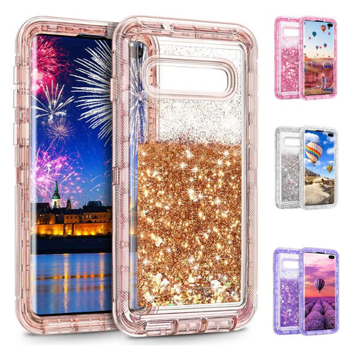 Samsung Galaxy S10 (4G/5G)/Plus SM-G975/E SM-G970 Liquid Sand Glitter Shockproof Blingbling Series Case