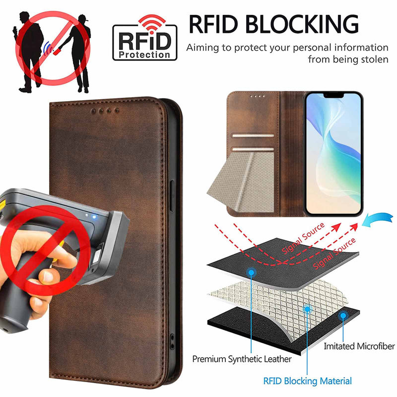 Load image into Gallery viewer, [With Card Slot] Samsung S25/Plus/Ultra/Edge - Multi Functional Leather Flap Wallet Series Case
