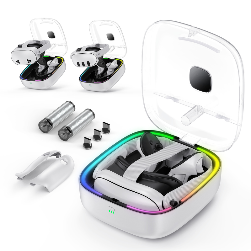 Load image into Gallery viewer, Meta Quest 3/3S - JYS VR Controllers Magnetic Charging Dock with Battery Kit - i-Station Mobile Phone &amp; Electronic Device Repair and Accessories
