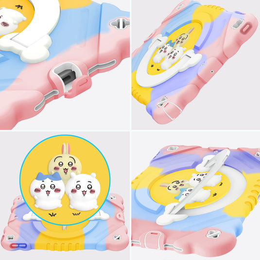 [With Shoulder Strap][Built-in Stand] Apple iPad 10/11'' 10/11th Gen (2022/2025) Cartoon EVA Kids-friendly Shockproof Case