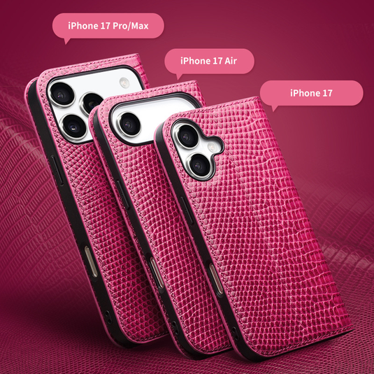 [Built-in Card Slot] Apple iPhone 17/Air/Pro/Max - Fashion Genuine Leather Flip Shockproof Protective Case - i-Station Mobile Phone & Electronic Device Repair and Accessories