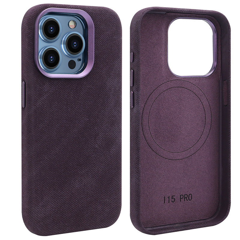 Load image into Gallery viewer, Apple iPhone 13/Pro/Pro Max Fibrous Leather Velvet Texture Shockproof Protective Case
