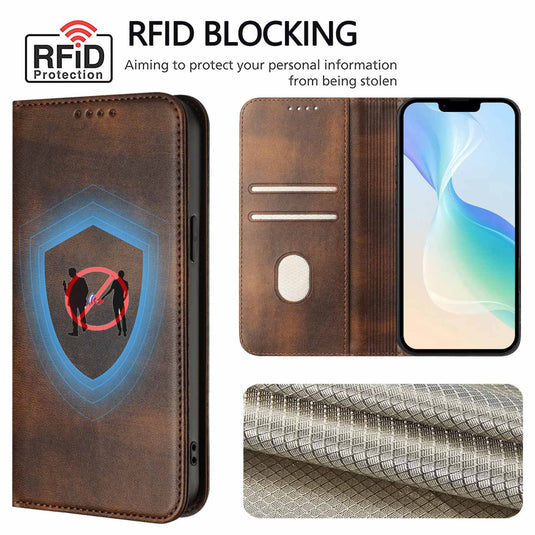 [With Card Slot] Samsung S25/Plus/Ultra/Edge - Multi Functional Leather Flap Wallet Series Case
