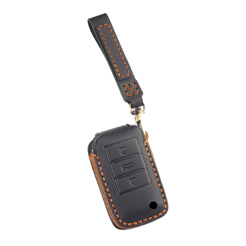 Load image into Gallery viewer, Roewe Handcrafted Genuine Leather Car Key Case For RX3, RX5 PLUS, RX8, 350, 360, i5
