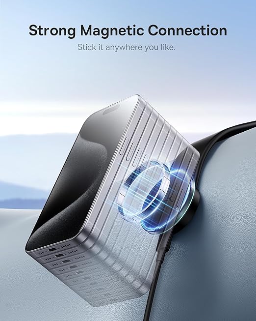 Load image into Gallery viewer, [L15B] Magsafe Compatible QI 15W Wireless Charging Foldable Magnet Magnetic Dashboard Charger &amp; Mount Holder
