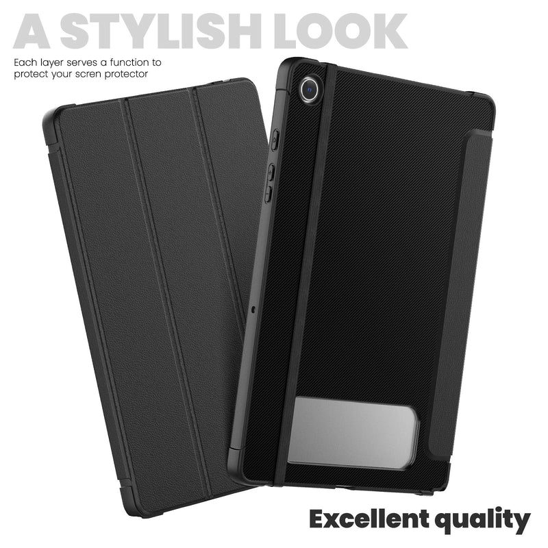 Load image into Gallery viewer, Samsung Galaxy Tab A9 8.7’’2023 (X110/X115) Carbon Fiber Leather Shockproof Case
