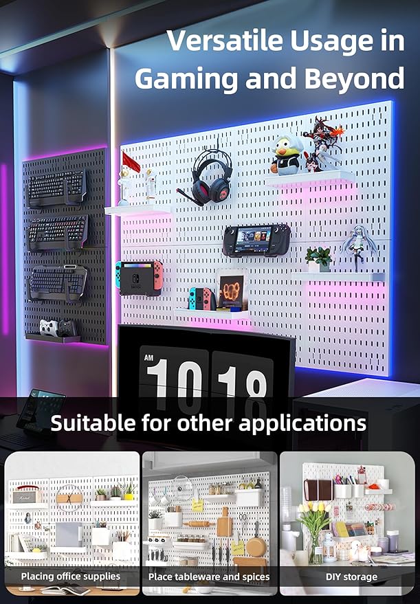 Load image into Gallery viewer, Revamp Your Space With A Versatile Pegboard Kit - Effortlessly Organize Home, Office, And Gaming Setup With Customizable Hanging Solutions
