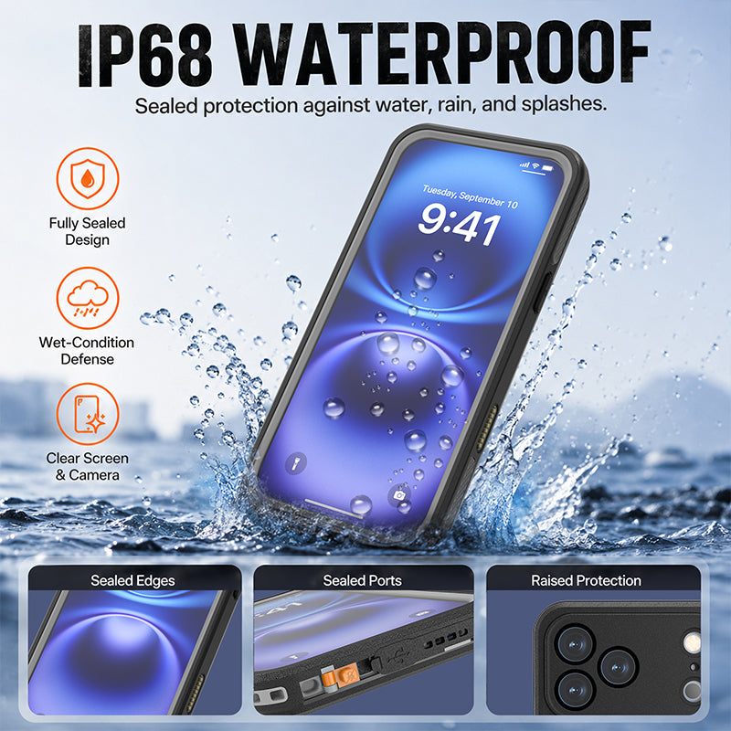 Load image into Gallery viewer, [Magsafe Compatible] Apple iPhone 17 / 18 Pro - Redpepper Waterproof Heavy Duty Tough Armor Case with Kickstand
