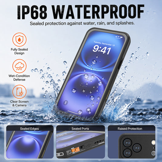 [Magsafe Compatible] Apple iPhone 17 / 18 Pro - Redpepper Waterproof Heavy Duty Tough Armor Case with Kickstand