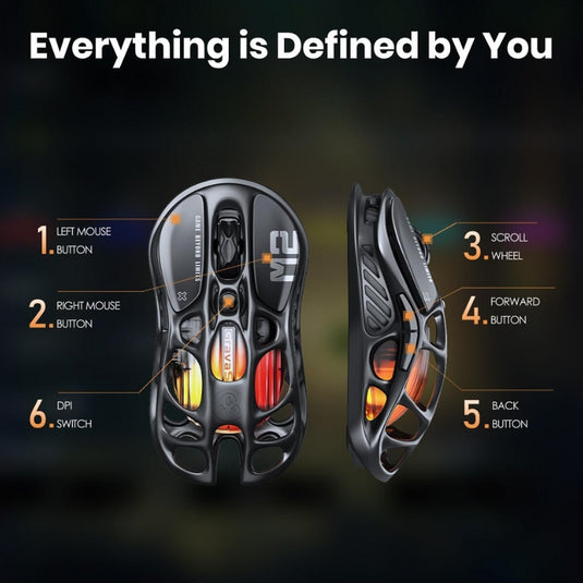 GravaStar Mercury M2 Wireless Gaming Mouse with Optical Sensor with 26,000 DPI 79g Lightweight