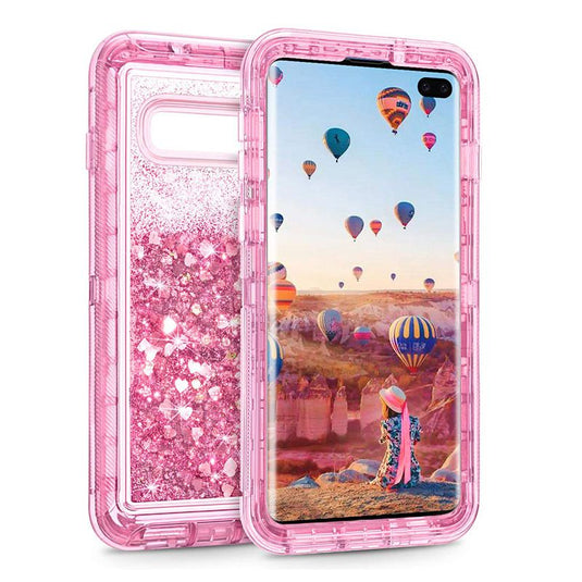 Samsung Galaxy S10 (4G/5G)/Plus SM-G975/E SM-G970 Liquid Sand Glitter Shockproof Blingbling Series Case