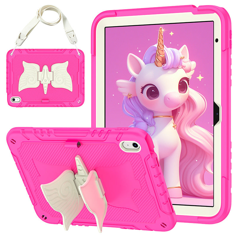 Load image into Gallery viewer, [Built-in Ring Holder][With Pen Slot] Apple iPad Air 11-inch M2/M3 (2024/2025) Butterfly Kids Heavy Duty Serise Case
