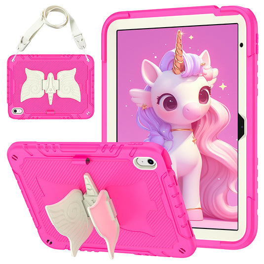 [Built-in Ring Holder][With Pen Slot] Apple iPad Air 11-inch M2/M3 (2024/2025) Butterfly Kids Heavy Duty Serise Case
