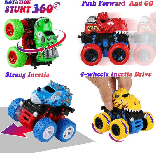 Voamuw Dinosaur Cars Toys for Boys, Friction Powered Monster Truck Push and Go Vehicles Toys for Toddlers, Christmas Birthday Party Supplies for Kids Age 3 4 5 6 7 8 Year Old - i-Station Mobile Phone & Electronic Device Repair and Accessories