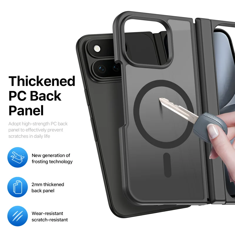 Load image into Gallery viewer, Google Pixel 11 Pro Fold - Skin Friendly MatteTransparent Magnetic Phone Case
