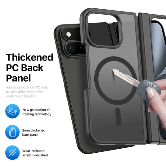 Google Pixel 11 Pro Fold - Skin Friendly MatteTransparent Magnetic Phone Case