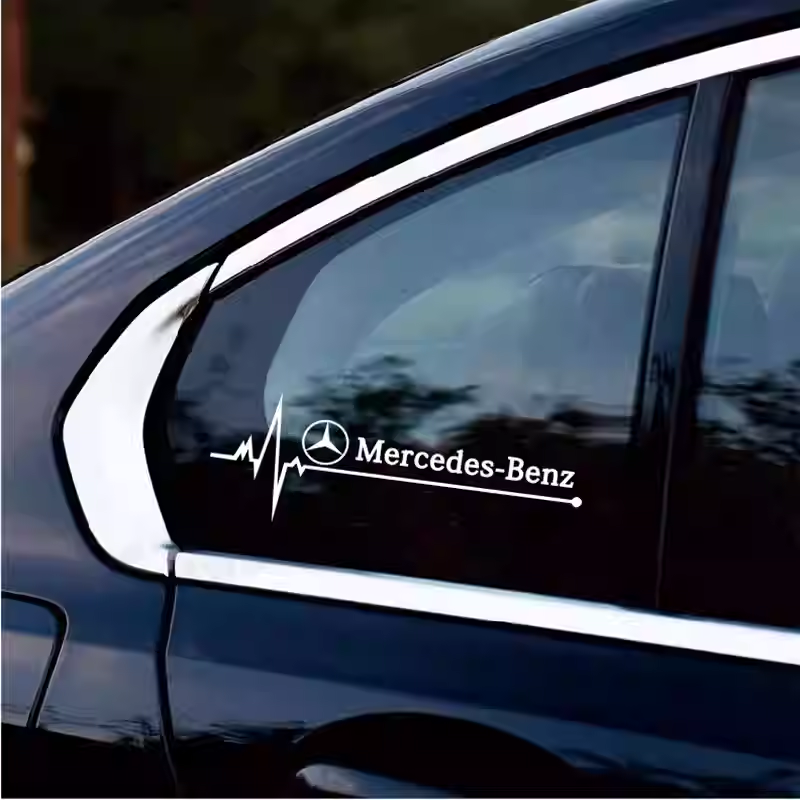 Load image into Gallery viewer, Mercedes-Benz Sport Style Rear Window &amp; Quarter Window Decal Sticker for A/B/C/E/GLA/GLC/CLS
