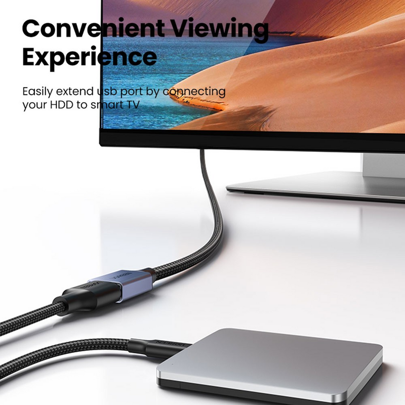 Load image into Gallery viewer, UGREEN US115 USB 3.0 Extension Cable USB (Male) - USB (Female) 1m - Black
