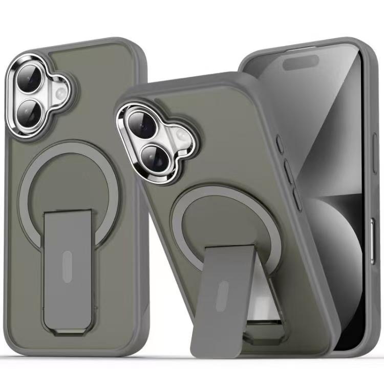 Load image into Gallery viewer, iPhone 17/Pro/Pro Max Matte MagSafe Magnetic Shockproof Heavy Duty Case with kickstand
