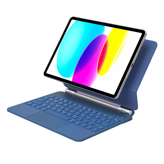 [With Touchpad][Magic Keyboard] Apple iPad Pro 11-inch M4/M5 (2024/2025) Smart Multi-Touch Trackpad Magnetic Wireless Keyboard Case With RGB Backlit