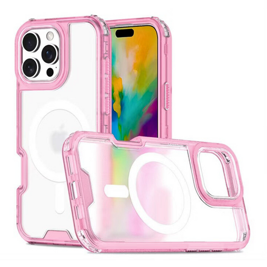 Apple iPhone 12/Pro/Pro Max Minimalist Colorful Transparent Heavy Duty Series Case