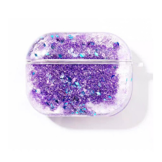 Apple AirPods Pro 2 -  Glitter Sand Flowing Transparent Full-Wrap Anti-Drop Hard Case