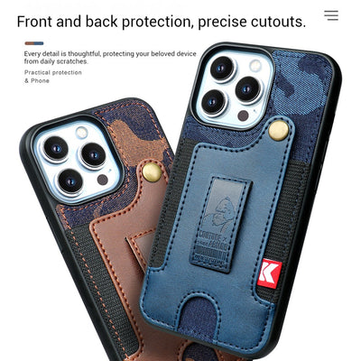 [With Pocket Strap][With Card Slot] Apple iPhone 13/Pro/Pro Max Carving Plating Full-Protection Shockproof Fashion-Forward Series Case - i-Station Mobile Phone & Electronic Device Repair and Accessories