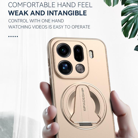 [Magsafe Compatible] OPPO Find X9/Pro - Foldable Matte Magnetic Stand Full-Cover Shockproof Case