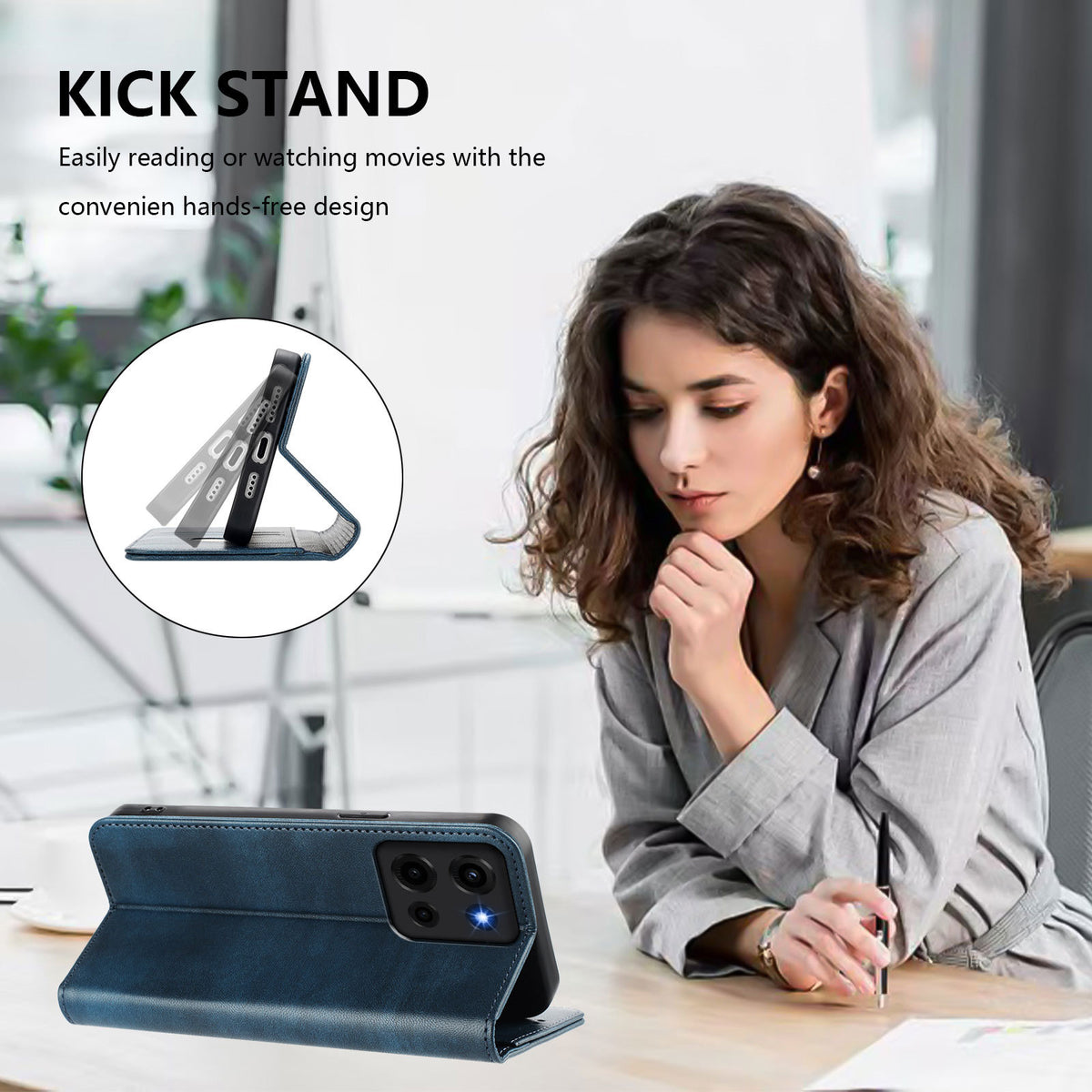 [With Card Slot] Motorola Moto Edge 30/Neo/Fusion - Multi Functional Leather Flap Wallet Series Case - i-Station Mobile Phone & Electronic Device Repair and Accessories